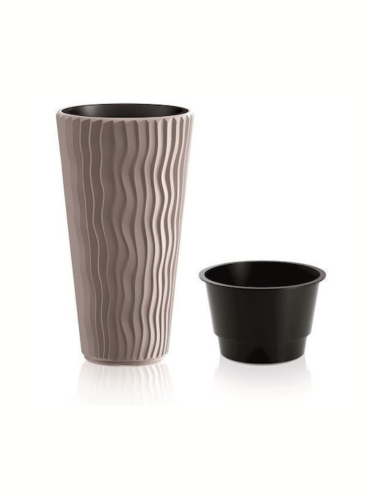 Prosperplast Planter Plastic Brown 29.7x29.7cm.