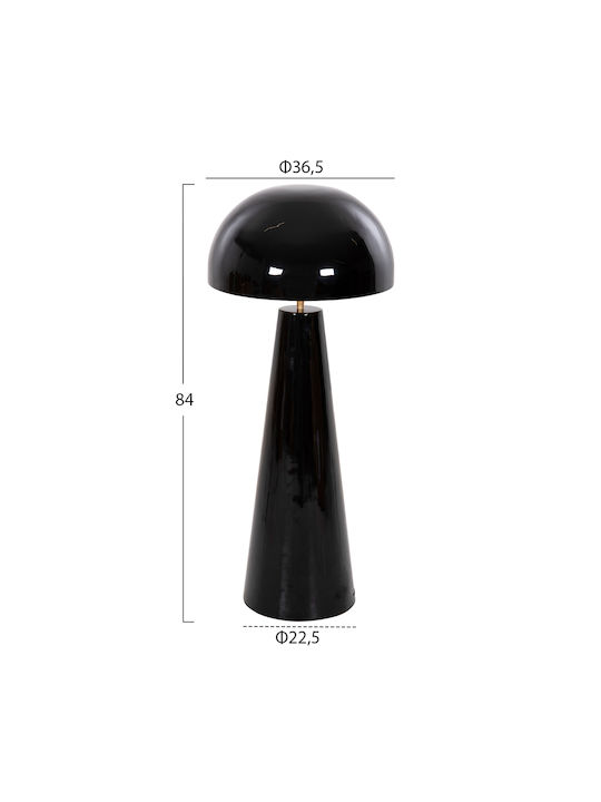 HomeMarkt Smush Floor Lamp H84xW36.5cm. with Socket for Bulb E27 Black