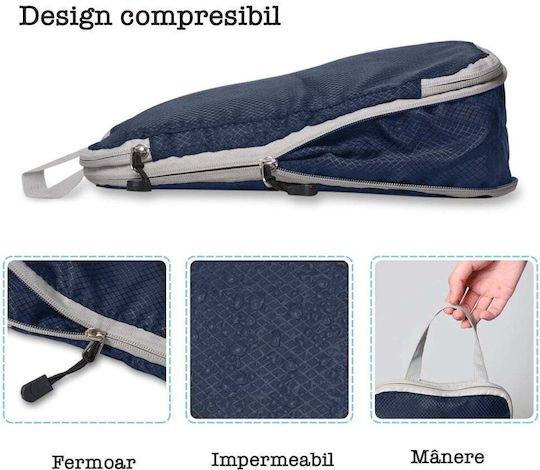 Quasar Luggage Organizer Covers Θήκη Οργάνωσης Μπλε 6τμχ
