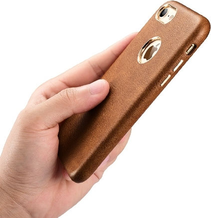 Xoomz Xoomz Back Back Cover Synthetic Leather Black (iPhone 8/7)