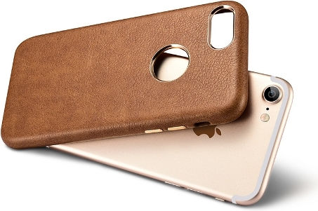 Xoomz Xoomz Back Back Cover Synthetic Leather Black (iPhone 8/7)
