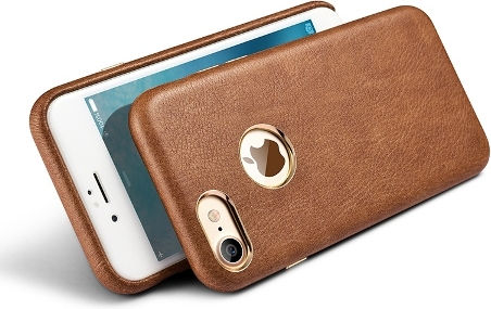 Xoomz Xoomz Back Back Cover Synthetic Leather Black (iPhone 8/7)