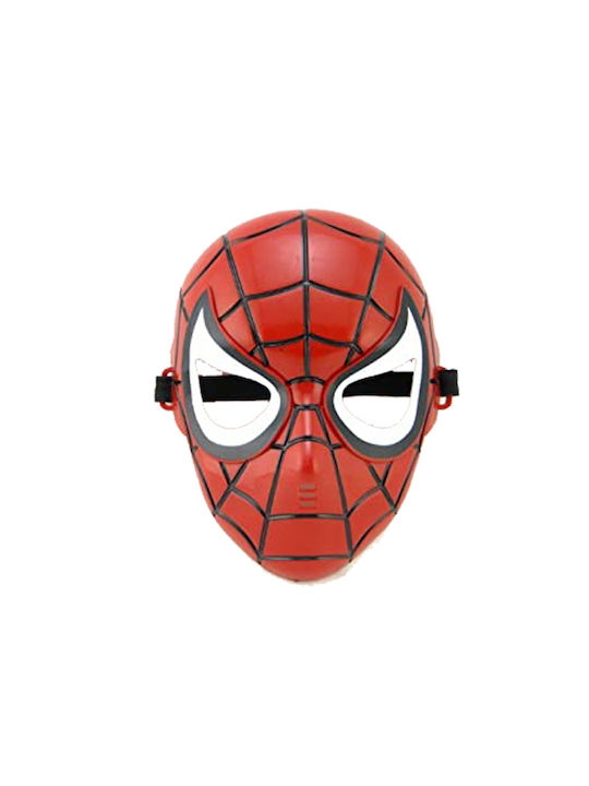 Πλαστική Μάσκα Προσώπου Spiderman Κόκκινη