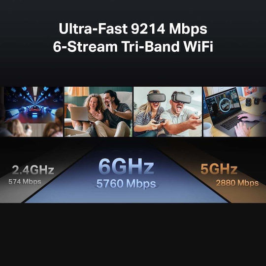 TP-LINK Archer BE550 BE9300 v1 Ασύρματο Router με 5 Θύρες