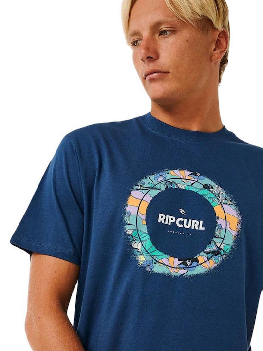 Rip Curl Fill Me Up Ανδρικό T-shirt Κοντομάνικο Μπλε