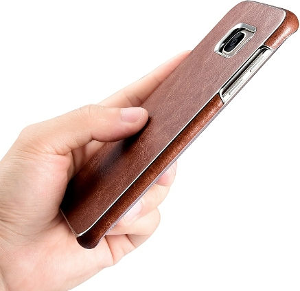 Xoomz Xoomz Back Back Cover Δερματίνης Κόκκινο (Galaxy S7 Edge)