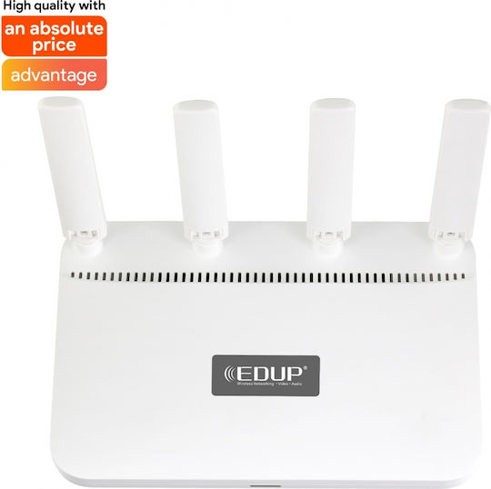 EDUP AX1800 Ασύρματο Router Wi‑Fi 6 με 4 Θύρες Gigabit