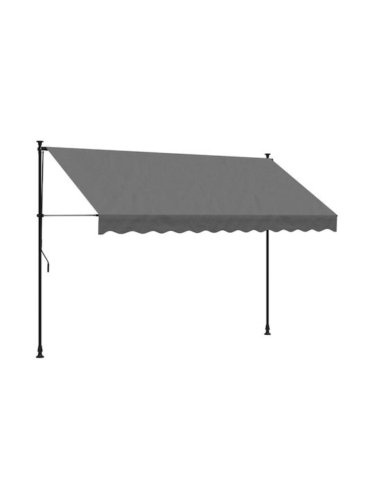 vidaXL Terrace Tent Gray 3x1.5cm