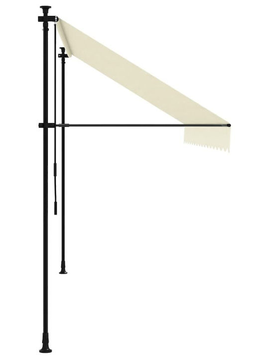 vidaXL Terrace Wall Tent Beige 3.5x1.5cm