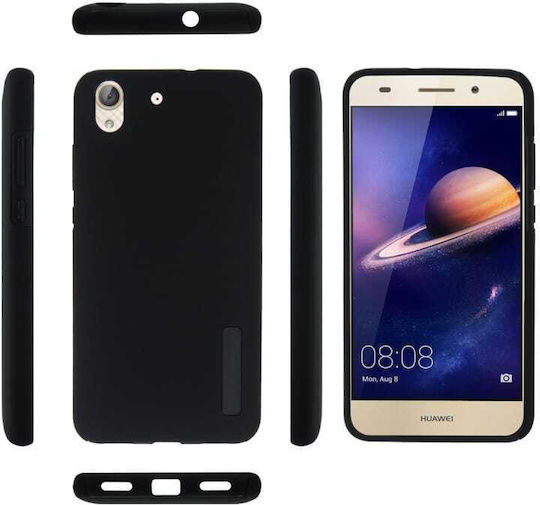 Shieldtail Dual Armor Задна корица Силикон / Пластмаса Черен (Huawei Y6II)