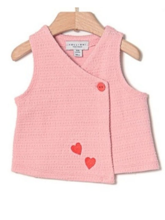 Yell Oh! Kids Blouse Sleeveless Pink