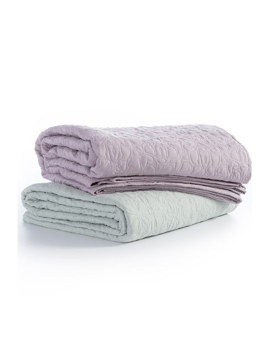 Nef-Nef Homeware Spring Κουβερλί Υπέρδιπλο Microfiber Lilac 230x240cm