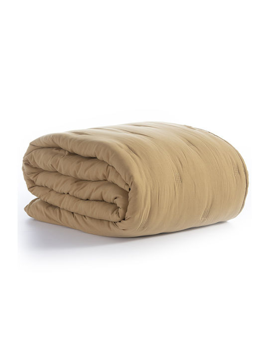 Nef-Nef Homeware Marven Κουβερλί Υπέρδιπλο Microfiber Honey 230x240cm