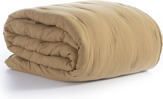 Nef-Nef Homeware Marven Coverlet Queen Size Microfiber Honey 230x240cm
