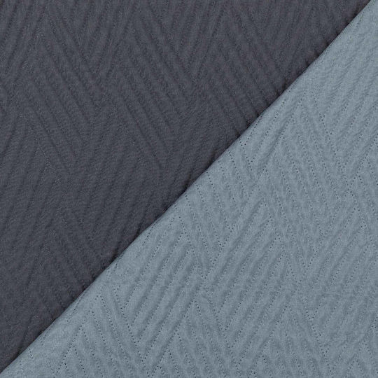 Borea Diamond Coverlet Queen Size from Polyester Ecru-Cafe 220x240cm