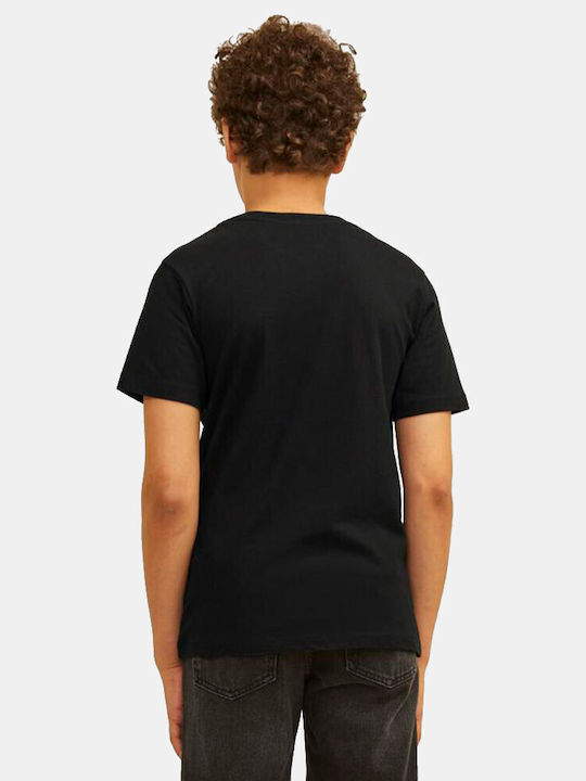 Jack & Jones Παιδικό T-shirt Κοντομάνικο Black