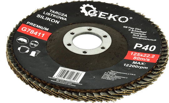 Geko Disc de șlefuire P40 Μetal 125mm