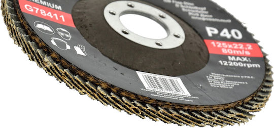 Geko Disc de șlefuire P40 Μetal 125mm