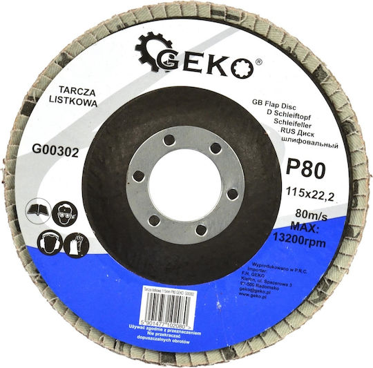 Geko Schleifscheibe P60 Metall 115mm