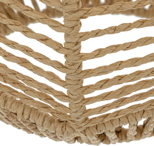 Atmosphera Caren Ceiling Light Beige with Rope for E27 Socket 90x24x122.5cm
