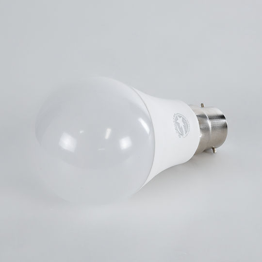 GloboStar Λάμπα LED 10W 110mm για Ντουί B22 και Σχήμα A60 Ψυχρό Λευκό 1000lm Dimmable