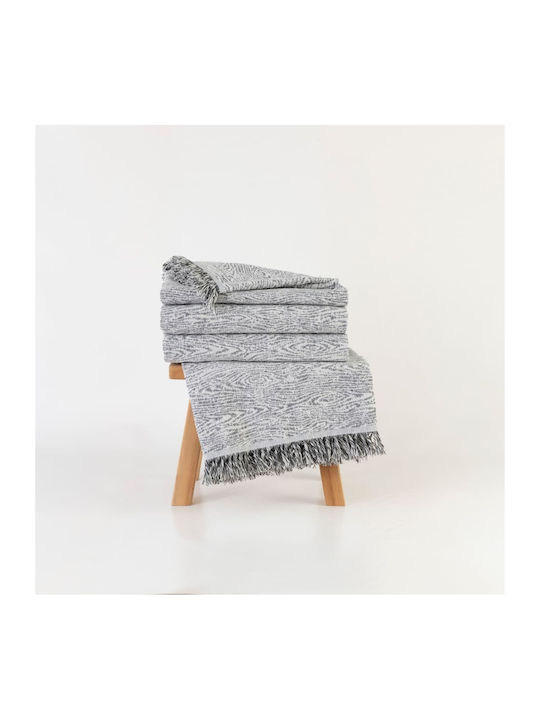 Borea Three-Seater Sofa Throw Forest 180x300cm Ecru