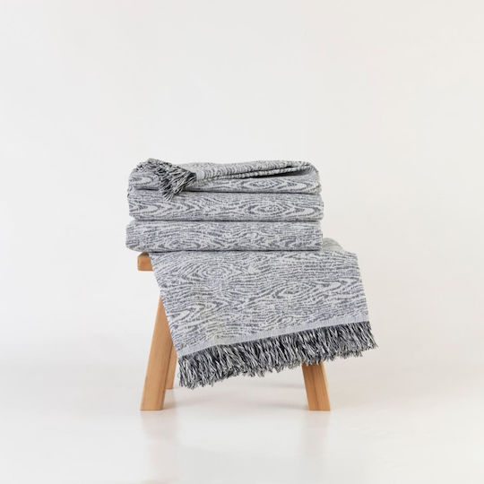 Borea Триместен диван Throw Forest 180x300см. Ecru