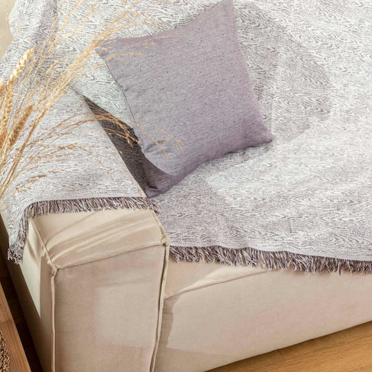 Borea Триместен диван Throw Forest 180x300см. Ecru