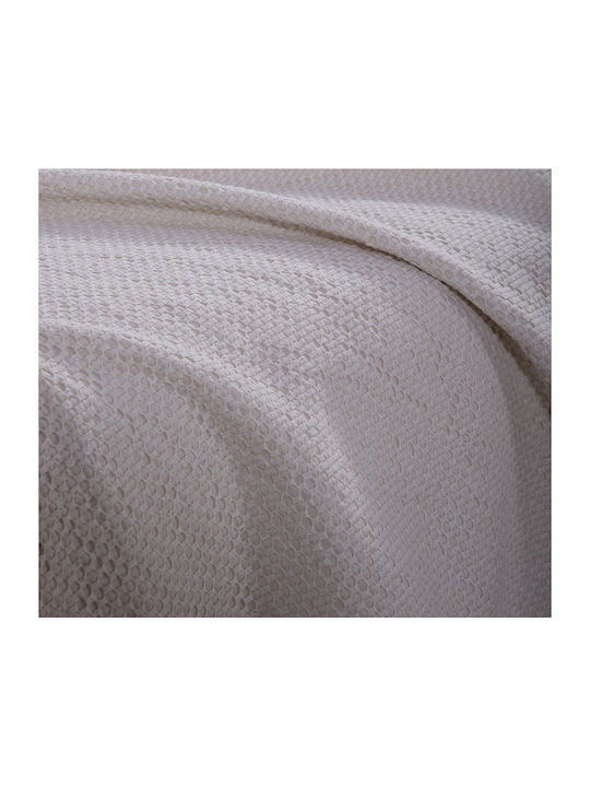 Nef-Nef Homeware Betty Sofa Throw 2 Seater Jacquard 180x250cm Ecru
