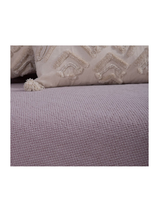 Nef-Nef Homeware Betty Sofa Throw 2 Seater Jacquard 180x250cm Mauve