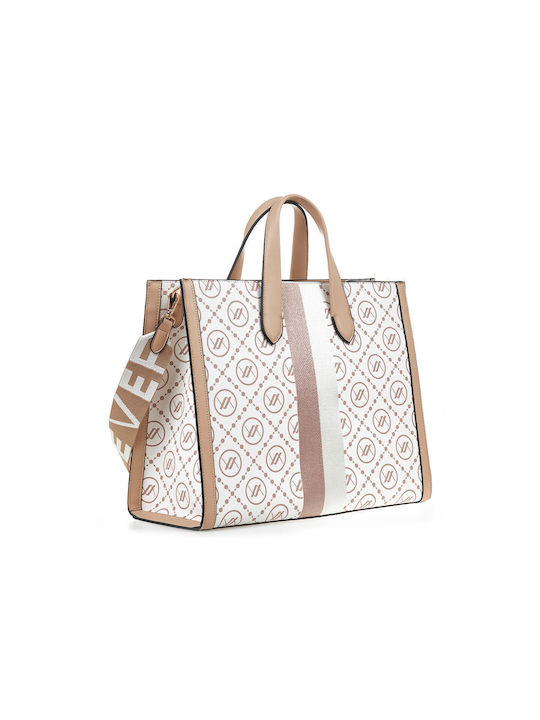 Verde Damen Tasche Tote Hand Beige