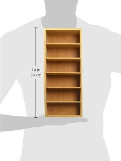 Kesper Bamboo Tabletop Spice Rack Organizer Brown