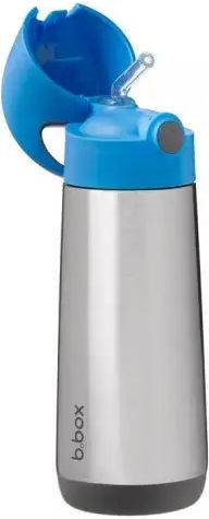 Παγούρι Θερμός 500ml Καλαμάκι B.box Blue Slate