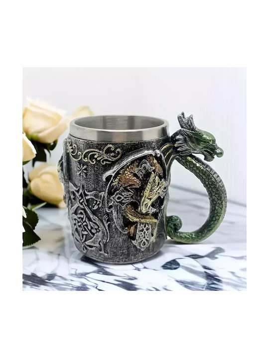 Tasse 3d Becher Metallisch Mehrfarbig 500ml 11007