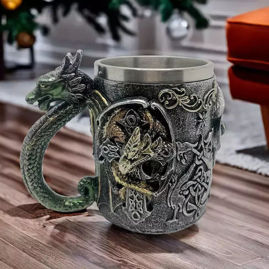 Tasse 3d Becher Metallisch Mehrfarbig 500ml 11007