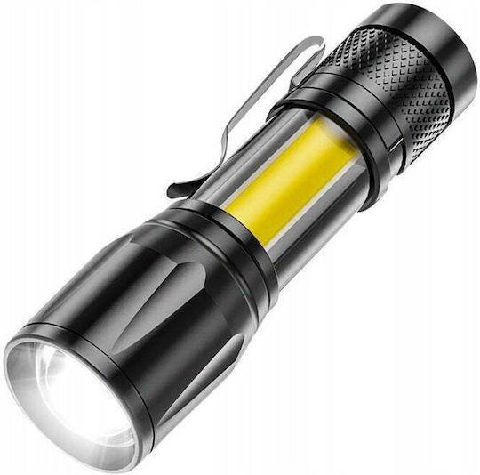 Lumină de lucru și de sit, cu baterie Lanternă LED IPX4 cu Luminozitate Maximă 1800lm Negru