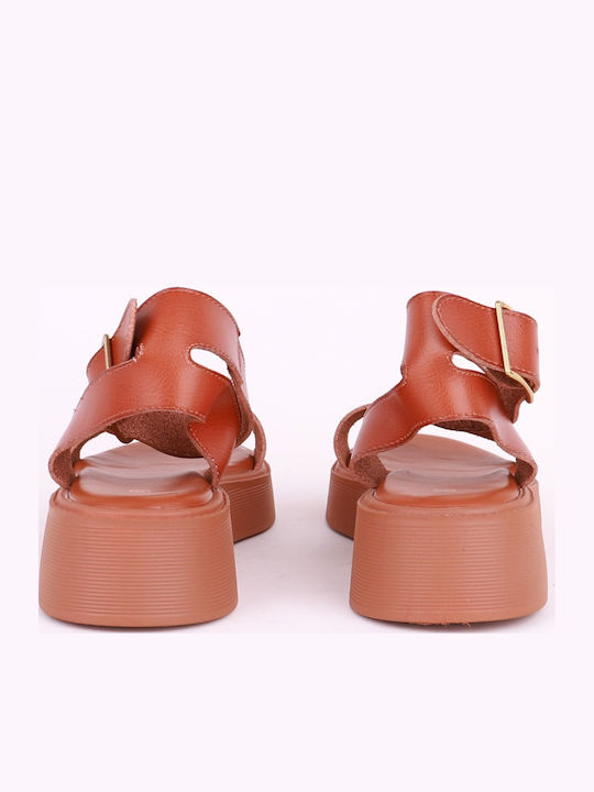 Γυναικεία Σανδάλια Flatforms Καφέ