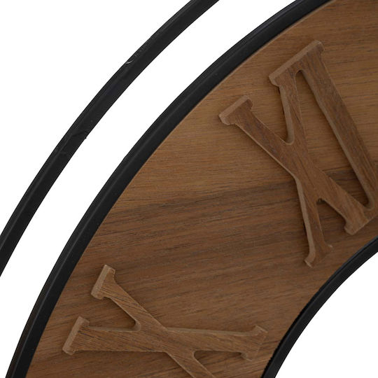 Atmosphera Dorian Wooden Brown Wall Clock 65x65.5cm Atmosphera Dorian Wooden Brown Wall Clock 65x65.5cm