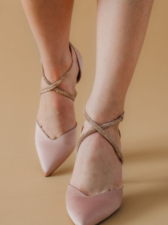 Moyo Pink High Heels with Strap