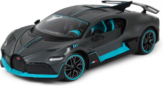 Rastar Bugatti Divo Metal Modeling Figure Car Black in Scale 1:24 1.8x8.4x5.3cm.
