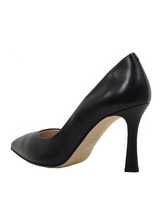 Leder Pumps Schwarz