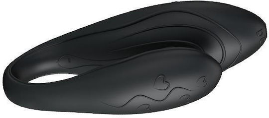Pretty Love Indulgence Plus Vibrator for Couples with Remote Control 9.5cm Black