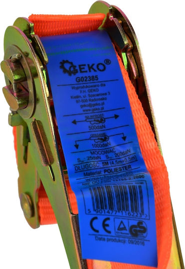 Geko Geko Auto-Gepäckgurte 500x500cm mit Ratsche