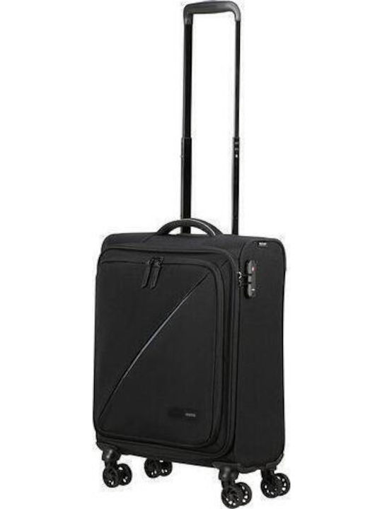 American Tourister Kabinenreisekoffer Weichschalen Black mit 4 Räder Höhe 55cm 150908-1041