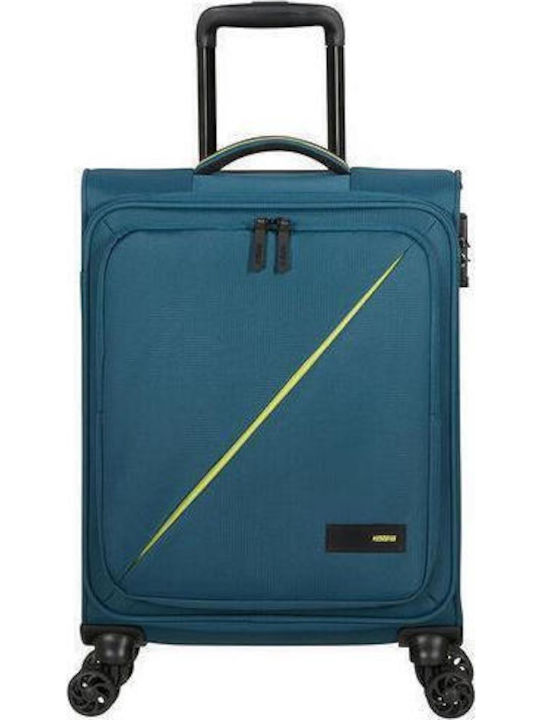 American Tourister Take2Cabin Reisekoffer Kabine Stoff Harbor Blau mit 4 Räder Höhe 55cm