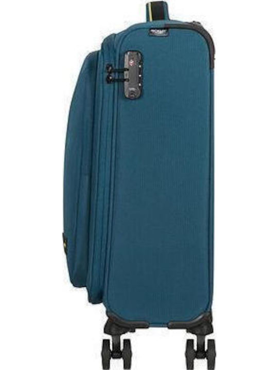 American Tourister Take2Cabin Reisekoffer Kabine Stoff Harbor Blau mit 4 Räder Höhe 55cm