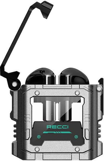 Recci Wandering Planet Earbud Bluetooth Handsfree Earphones with Charging Case Gray