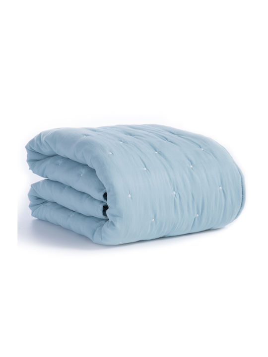 Nef-Nef Homeware Baby Quilt Shy 80x110cm Aqua
