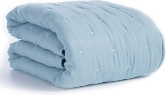 Nef-Nef Homeware Shy Бебешка кувертюра Микрофибър Aqua 80x110см