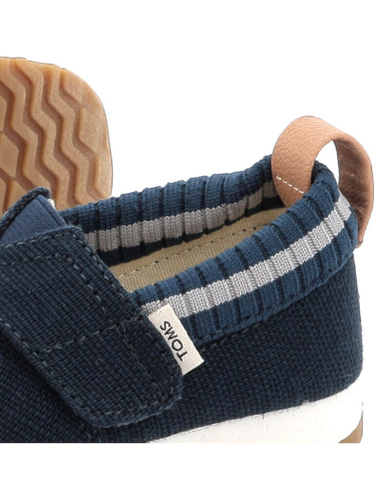 Kids Espradrilles with Hoop & Loop Closure Blue Canvas
